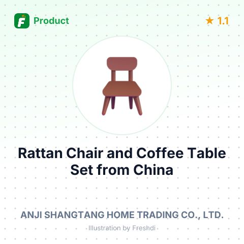 Rattan Chair and Coffee Table Set – summary card, no photo uploaded yet