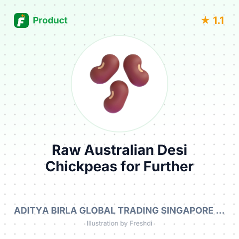 Raw Australian Desi Chickpeas for Further Processing – summary card, no photo uploaded yet