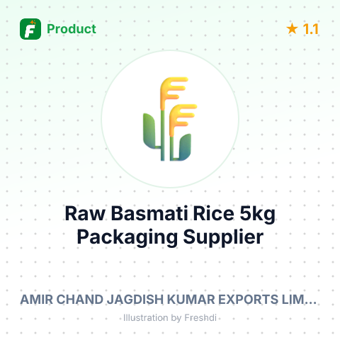 Raw Basmati Rice 5kg Packaging – summary card, no photo uploaded yet