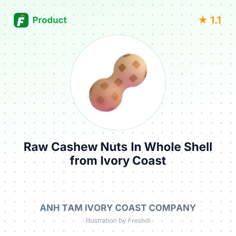 Raw Cashew Nuts In Whole Shell – summary card, no photo uploaded yet