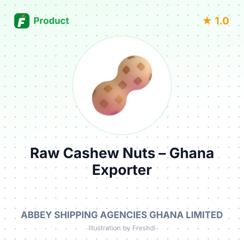 Raw Cashew Nuts – summary card, no photo uploaded yet