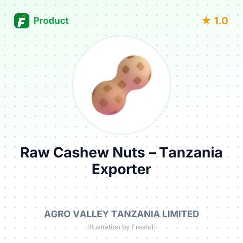 Raw Cashew Nuts – summary card, no photo uploaded yet