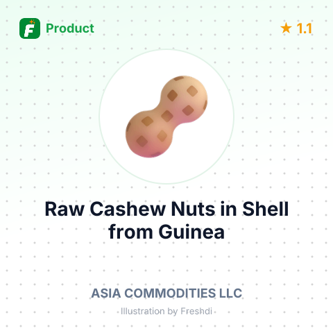 Raw Cashew Nuts in Shell – summary card, no photo uploaded yet