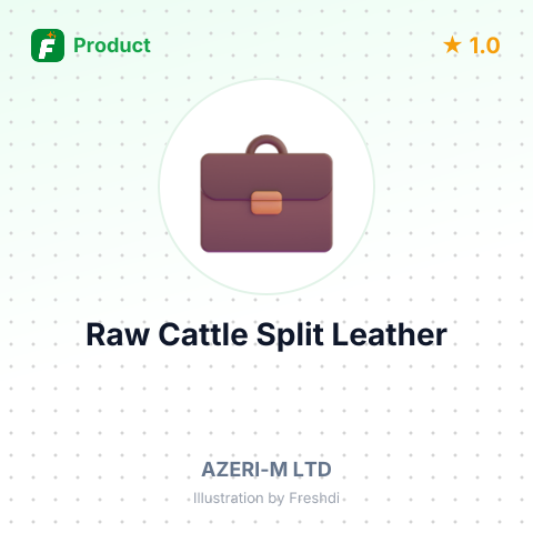 Raw Cattle Split Leather – summary card, no photo uploaded yet