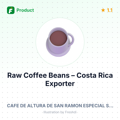 Raw Coffee Beans (Non-Decaffeinated) – summary card, no photo uploaded yet