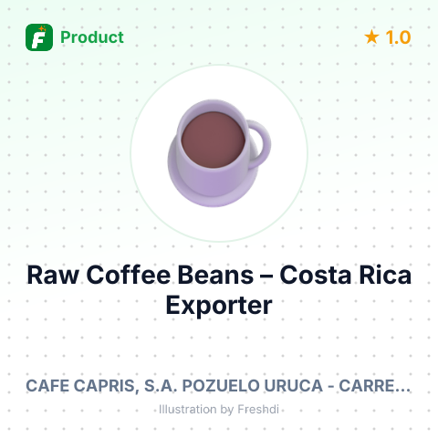 Raw Coffee Beans (Not Decaffeinated) – summary card, no photo uploaded yet