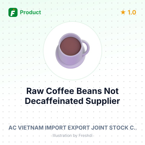 Raw Coffee Beans, Not Decaffeinated – summary card, no photo uploaded yet