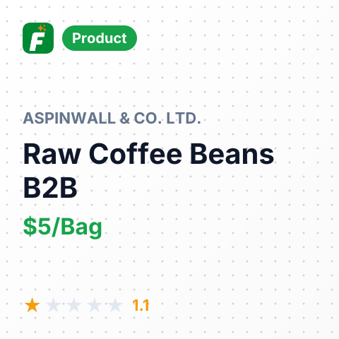 Raw Coffee Beans – summary card, no photo uploaded yet