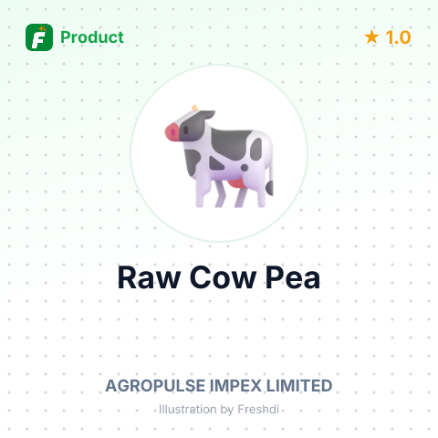 Raw Cow Pea – summary card, no photo uploaded yet