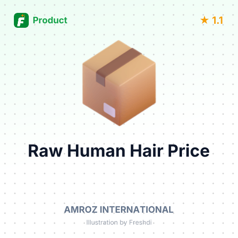 Raw Human Hair – summary card, no photo uploaded yet