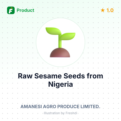 Raw Sesame Seeds – summary card, no photo uploaded yet