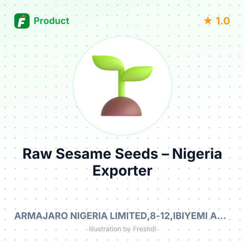 Raw Sesame Seeds – summary card, no photo uploaded yet