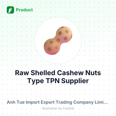 Raw Shelled Cashew Nuts Type TPN – summary card, no photo uploaded yet