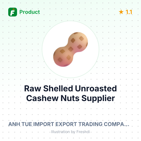 Raw Shelled Unroasted Cashew Nuts – summary card, no photo uploaded yet