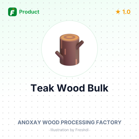 Raw Unpeeled Round Teak Wood – summary card, no photo uploaded yet