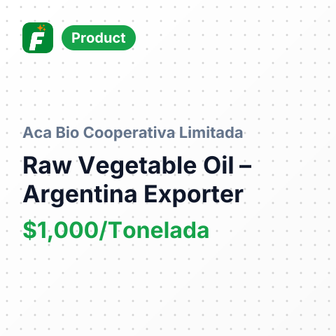 Raw Vegetable Oil – summary card, no photo uploaded yet