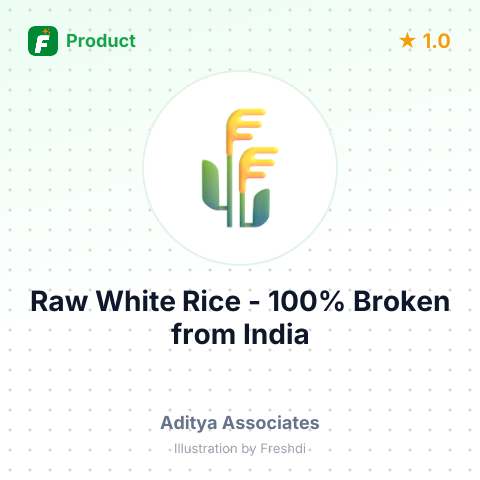 Raw White Rice - 100% Broken – summary card, no photo uploaded yet