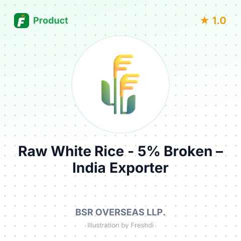 Raw White Rice - 5% Broken – summary card, no photo uploaded yet