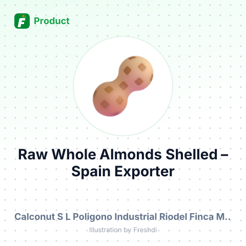 Raw Whole Almonds, Shelled – summary card, no photo uploaded yet