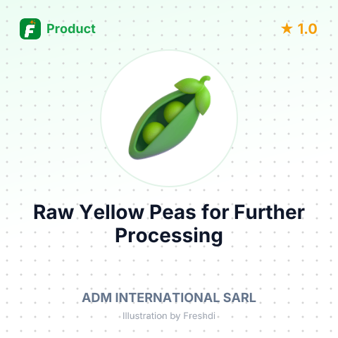 Raw Yellow Peas for Further Processing – summary card, no photo uploaded yet