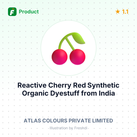 Reactive Cherry Red Synthetic Organic Dyestuff – summary card, no photo uploaded yet