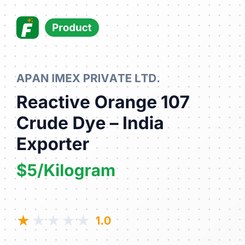 Reactive Orange 107 Crude Dye – summary card, no photo uploaded yet