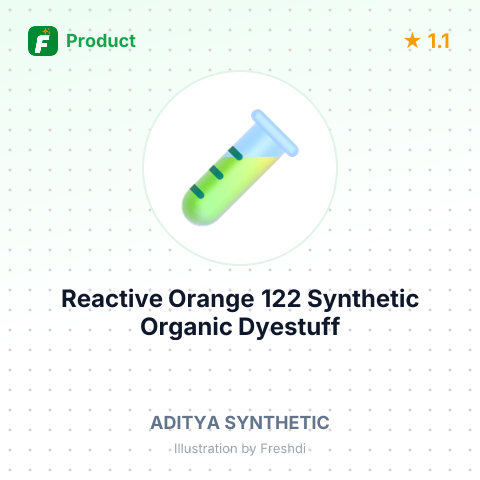 Reactive Orange 122 Synthetic Organic Dyestuff – summary card, no photo uploaded yet