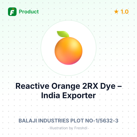 Reactive Orange 2RX Dye – summary card, no photo uploaded yet