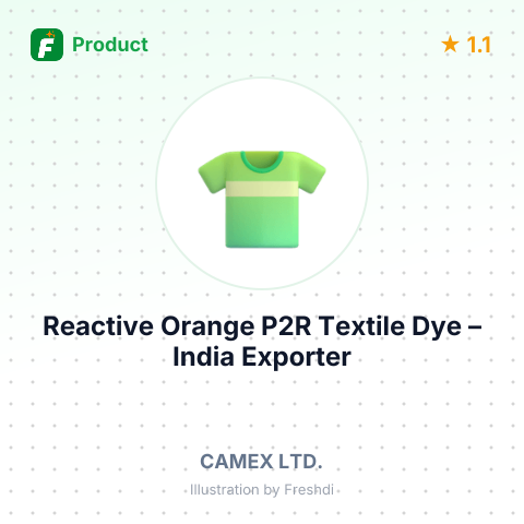 Reactive Orange P2R Textile Dye – summary card, no photo uploaded yet