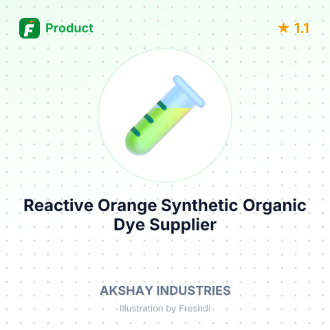 Reactive Orange Synthetic Organic Dye – summary card, no photo uploaded yet