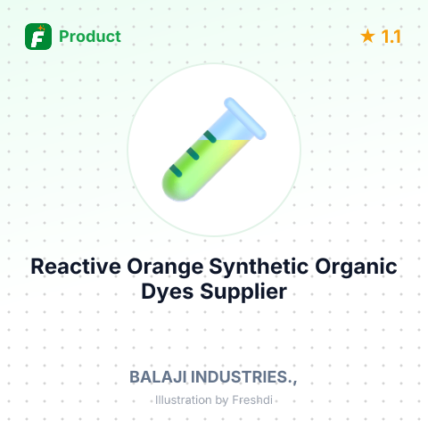 Reactive Orange Synthetic Organic Dyes – summary card, no photo uploaded yet