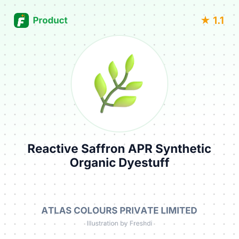 Reactive Saffron APR Synthetic Organic Dyestuff – summary card, no photo uploaded yet