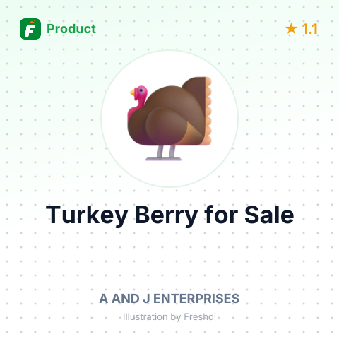 Ready to Fry Turkey Berry – summary card, no photo uploaded yet