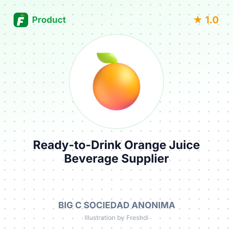 Ready-to-Drink Orange Juice Beverage – summary card, no photo uploaded yet