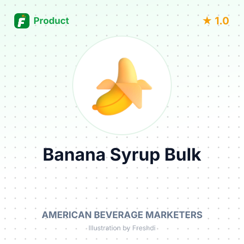 Real Banana Flavor Syrup – summary card, no photo uploaded yet