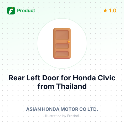 Rear Left Door for Honda Civic – summary card, no photo uploaded yet