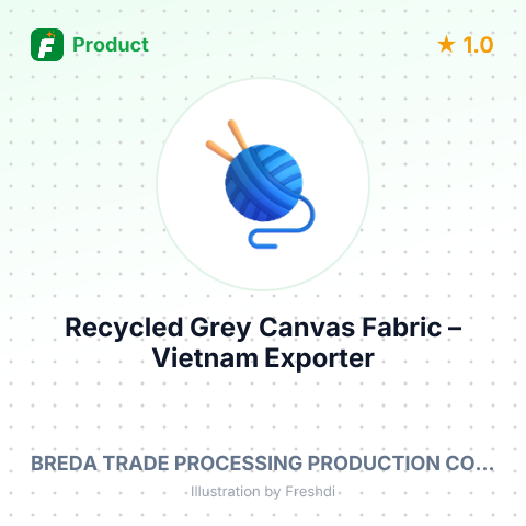 Recycled Grey Canvas Fabric – summary card, no photo uploaded yet