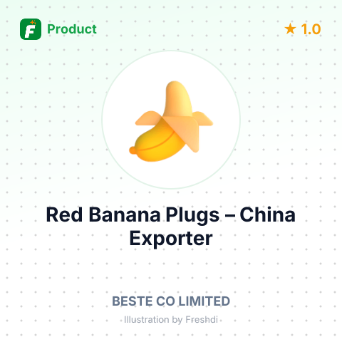 Red Banana Plugs – summary card, no photo uploaded yet
