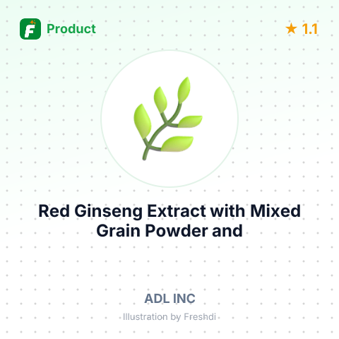 Red Ginseng Extract with Mixed Grain Powder and Fermented Black Garlic – summary card, no photo uploaded yet