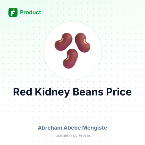 Red Kidney Beans (Shashemene Type) – summary card, no photo uploaded yet