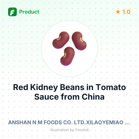 Red Kidney Beans in Tomato Sauce – summary card, no photo uploaded yet