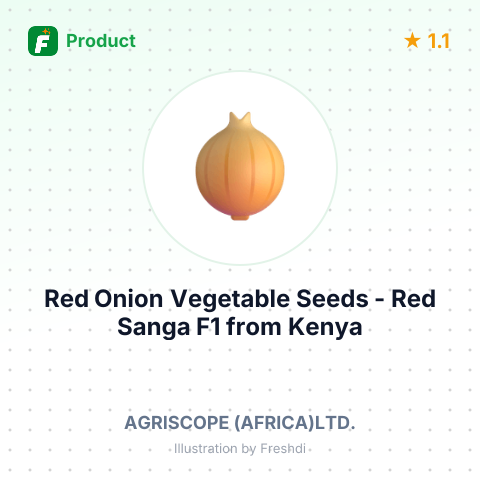 Red Onion Vegetable Seeds - Red Sanga F1 – summary card, no photo uploaded yet