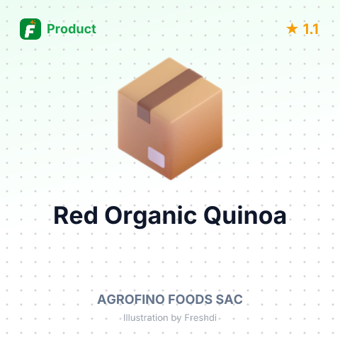 Red Organic Quinoa – summary card, no photo uploaded yet