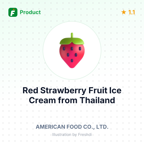 Red Strawberry Fruit Ice Cream – summary card, no photo uploaded yet