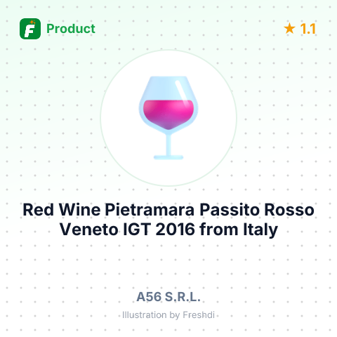 Red Wine Pietramara Passito Rosso Veneto IGT 2016 – summary card, no photo uploaded yet
