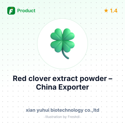Red clover extract powder – summary card, no photo uploaded yet