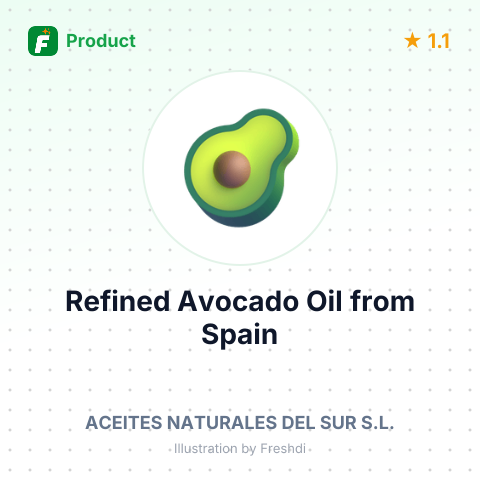 Refined Avocado Oil – summary card, no photo uploaded yet