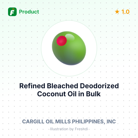 Refined Bleached Deodorized Coconut Oil in Bulk Flexibag – summary card, no photo uploaded yet