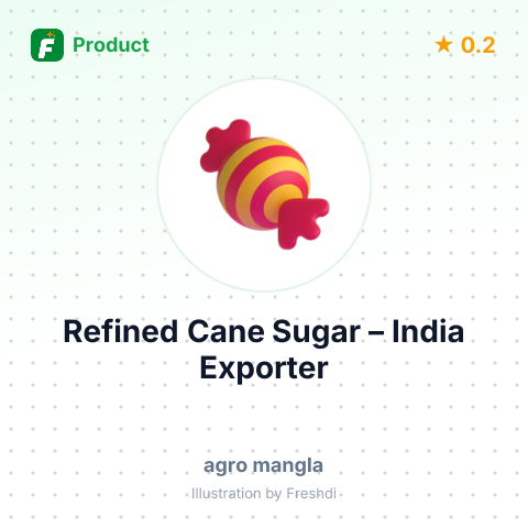 Refined Cane Sugar – product summary card, no photo uploaded yet