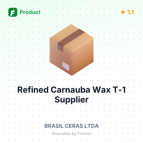Refined Carnauba Wax T-1 – summary card, no photo uploaded yet